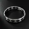 Nuevo brazalete INS de acero de titanio europeo y americano para hombre, moda, personalidad, tendencia, estilo hip hop punk, adornos de mano de acero inoxidable
