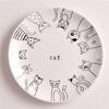 Zakka Prato Criativo para Café da Manhã Prato Gato Flor Prato Fundo Prato Raso Tigela de Sopa Binaural Xícara de Café Pires Caneca Cerâmica