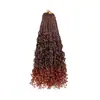 Cabelo para Crochê de Dreadlocks Africanos Trança de Três Fios Fly 14 polegadas Peruca de Fibra Química Europeia e Americana Box Braids Goddess