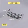 Prateleira de Armazenamento em Grade Cesta Suspensa Bandeja Macarrão Instantâneo Prateleira de Supermercado Prateleira de Malha Arte em Ferro Acessórios para Parede de Fotos Cesta de Armazenamento