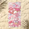 Toalla de Playa Sanrio Patrón de Dibujos Animados para Niños Gato Kitty Estampado Toalla de Baño Microfibra Secado Rápido para la Playa Toalla de Natación