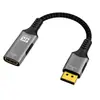 Cable de Conversión Unidireccional 4Kdp Macho a HDMI Hembra, Displayport a Transmisión de Alta Velocidad 4K60 de Alta Definición