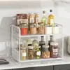 Estante de almacenamiento de escritorio, gabinete aparador de niveles, estante de almacenamiento de gran capacidad, estante para condimentos de cocina, escurridor para el hogar