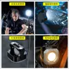 Luz de Camping al Aire Libre, Luz de Llavero Multifuncional, Luz de Trabajo Mini Cob Portátil, Luz de Inspección Magnética Fuerte, Linterna