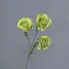 Rosa Búlgara Tres Cabezas Seda Artificial Flor Falsa Decoración Cascada de Rosas Pared Boda Flor Artificial Salón de Bodas