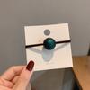 Accesorios para el Cabello Coreanos Dongdaemun Anillo para el Cabello de Bola Mate Esmerilada Adulto Simple Cuerda para el Cabello Banda de Goma Negra Elegante Cuerda para la Cabeza