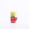 Mini Vaso Cerâmico Magnético Decorativo Criativo Transfronteiriço 3D Realista Pequeno Vaso de Flores Fofo Ímã Decorativo de Geladeira