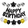Cross-border exclusivo criativo Feliz Aniversário Balão Terno festa de aniversário balão de filme de alumínio balão de látex decoração vestir-se