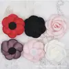 En stock 6cm borde ardiente rosa camelia directo de fábrica coreano DIY accesorios para el cabello zapatos flor accesorios de ropa accesorios de broche