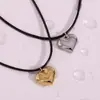 Collar Transfronterizo Ins de Moda Simple Fresco Versátil Diseño de Nicho Colgante de Corazón de Melocotón para Mujer Venta al por Mayor