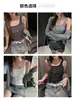 Camisola Sexy sin Espalda con Almohadillas en el Pecho para Mujer, Moda de Verano Elegante Delgada Ajustada Versátil