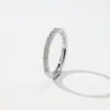 Nuevo Modelo 2023 Anillo de Acero de Titanio con 10 Filas de Diamantes Anillos de Pareja de Moda Anillo del Nudillo Estilo de Moda Venta al por Mayor Directa de Fábrica