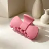 Gravata Borboleta Estilo Novo Tamanho Médio Presilha de Cabelo Fosca Acessório de Cabelo Coreano Grampo de Cabelo Cor Sólida de Alta Qualidade Presilha de Tubarão Venda por Atacado