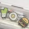 Clip de Memo Divertido de Verdura Estilo Ins de Dibujos Animados Alta Estética Acrílico de Doble Cara PP Clip Clip de Almacenamiento Clip para Examen