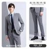 Traje gris para hombre traje boda reunión anual ropa de negocios anfitrión actuación moda temperamento traje traje mujer
