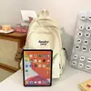 Mochila Escolar Femenina Estudiante Universitaria Color Sólido Estilo Preppy Versátil Gran Capacidad Mochila 2026 Nueva Mochila de Viaje para Computadora para Hombres