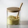 Tarro de condimentos de cocina, espesado, a prueba de humedad, tarro de condimentos de vidrio sellado para el hogar, tarro de sal, tarro de azúcar de cocina, tarro de glutamato monosódico