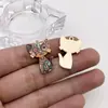 Pacote de Materiais com 10 Pingentes de Gato Fofo com Óleo Pingando Desenho Animado para Colar Brincos DIY Acessórios de Joia