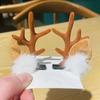 Horquilla navideña creativa para niños, bonita decoración navideña, horquilla de alce, accesorios para el cabello con astas, regalo de Navidad