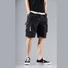 Shorts de Verano para Hombre 2021 Estilo Japonés Pantalones de Trabajo Estilo Coreano Pantalones Casuales de Moda Holgados Pantalones Cortos de Estudiante