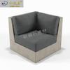 Xinmeishi Personalizado Estilo Moderno Hundido Cubierta de Cemento Patio Área de Descanso Sofá Asiento de Cubierta de Fibra de Vidrio