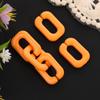 Fivela de Abertura de Corrente de Acrílico 25*17mm em Forma de U Fivela de Corrente Colorida Acessórios de Joalheria DIY Personalizados Feitos à Mão para Crianças