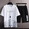 Deportes y Ocio Talla Grande 2026 Verano Nuevo Estilo Holgado de Manga Corta Traje Corto Camiseta Versátil para Hombre Venta al por Mayor Exportación