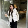 Chaleco de Algodón con Capucha de Nuevo Estilo Otoño/Invierno 2026, Moda Estilo Coreano, Abrigo Corto Cálido y Holgado para Mujer