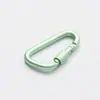 Mosquetón Grueso de Alta Calidad con Forma de D de 7 cm con Bloqueo, Hebilla de Tuerca de Rosca de Liberación Rápida, Gancho de Mochila de Aleación de Aluminio