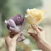 Mini Ramilletes Tejidos a Mano, Regalos Creativos de Cumpleaños, Flores de Lana, Decoraciones de Flores Eternas
