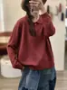Nueva colección otoño e invierno 2026: Suéter de punto liso, elegante y minimalista, de manga larga y corte holgado, con cuello, perfecto como capa base para mujer