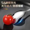 Cuchara de estilo coreano de aspecto alto Cuchara multicolor Acero inoxidable Creativo Engrosado Cuchara para comer de mango largo Cuchara para café de uso doméstico Cuchara para revolver