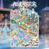 Pegatinas Yuxian Miniatura Paisaje Grande Edición Ciudad 10.0 Harbin Casa 3D Tridimensional Alivio del Estrés Infantil Libro Silencioso