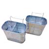 201 Acero Inoxidable No Magnético Agujeros Densos Doble Rejilla Porta Palillos Doble Rejilla Drenante Multiusos Cocina Acabado Porta Palillos