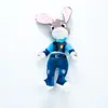 Vestido de Verão 2025 Meninas Honey Novo Uniforme de Policial Coelho Judy Infantil Saia Vestido de Princesa de Verão