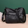 2021 europeu e americano nova moda lavada couro multi-camada bolsa de ombro mulheres de grande capacidade mensageiro bolsa de couro macio mochila atacado