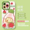 Funda para Teléfono Móvil Verano Soda Manzana 17Promax Iphone15 Verano 16P Sandía 13/14 Funda de Silicona para Pareja