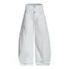 Pantalones Cargo Scimitar de Cintura Doble Estilo Americano Oreeta para Hombres y Mujeres, Silueta Holgada, Pantalones Vintage de Longitud Completa