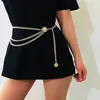 Cadena de cintura de metal multicapa vintage transfronteriza europea y americana para mujer, cadena punk, cadena versátil para pantalones, accesorios al por mayor