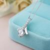 Guanming Joyería de Plata Moda Plata Esterlina Micro Diamante Colgante s925 Joyería Lágrimas de Ángel Coreanas Cadena Clavícula para Mujer