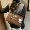 Bolso de Hombro Único con Estampado de Leopardo Estilo Coreano Nicho Estilo Occidental Mochila Casual 2025 Nuevo Bolso Bandolera Bolso de Mano