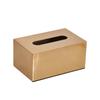 Caja de Pañuelos de Metal de Lujo Ligero Transfronteriza Adornos Decoración de Mesa de Café para Sala de Estar en Casa Manualidades Fábrica Mayorista