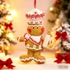 Muñeco de Arcilla Suave Navideño Dibujo Animado Hombre de Jengibre Adornos Manualidades Regalo Festivo Personalizado Decoraciones