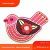 Dongguan distintivo de bordado adesivo acessórios para vestuário animal pássaro patch acessórios acessórios adesivos de tecido bordados