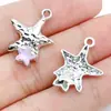 Aretes hechos a mano para armar, collares, colgantes pequeños, forma de corazón de aleación, moño, tulipán, colgantes morados, accesorios de joyería para armar