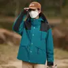 Roupa de Carregamento Externa Anti-respingos de Água Unissex Três em Um Corta-vento Destacável Forro de Fleece Jaqueta de Roupa para Montanhismo