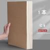 Cuaderno Kraft en Blanco A4, Sin Rayas, Encuadernación Inalámbrica, Páginas Blancas, Cuaderno Vintage Grande, Planificador Estudiantil B5, Hecho a Mano