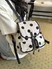 Mochila de Lunares de Alto Valor Estético para Mujer Modelo Nuevo 2026 Mochila Escolar de Gran Capacidad para Estudiantes de Secundaria y Preparatoria Estudiantes Universitarios Mochila para el Trabajo