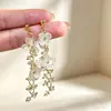 Brincos Estilo Férias na Praia, Novos Brincos de Flor de Tecido Primavera e Verão para Mulheres, Modernos e Doces, Presilhas de Mosquito