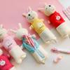 Estojo de Papelaria Animal de Desenho Animado Boneca Criativa para Estudante Estojo de Lápis Pequeno Animal Caixa de Papelaria Multifuncional de Pelúcia para o Início da Temporada Escolar